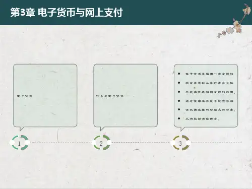 电子货币与网上支付