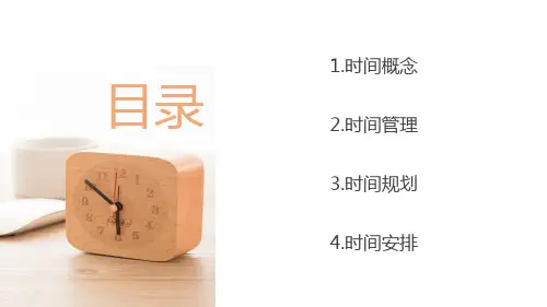 时间管理PPT模板