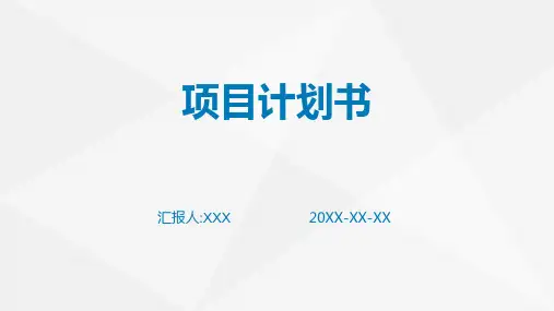 项目计划书ppt汇报