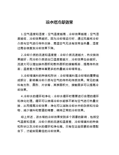 凉水塔冷却效果