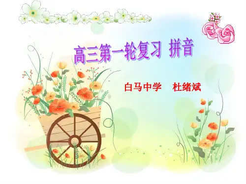 高考第一轮复习：拼音(33张PPT)