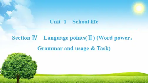 高中英语牛津译林版必修一课件：Unit 1 Section Ⅳ Language points(Ⅱ) 