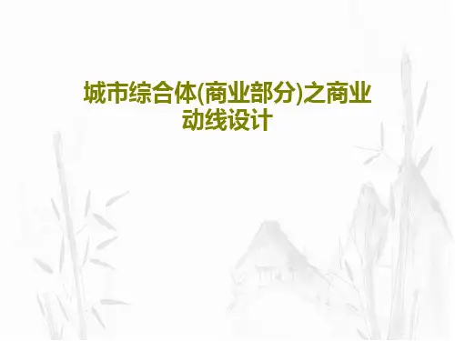 城市综合体(商业部分)之商业动线设计125页PPT
