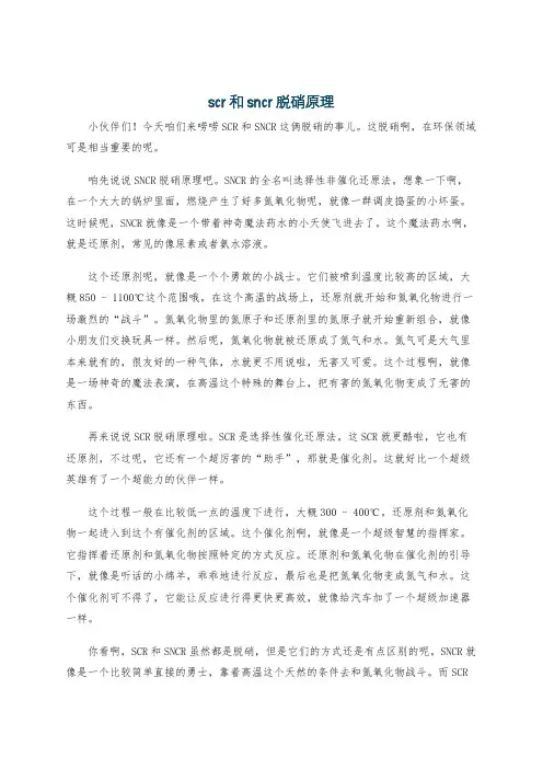 scr和sncr脱硝原理