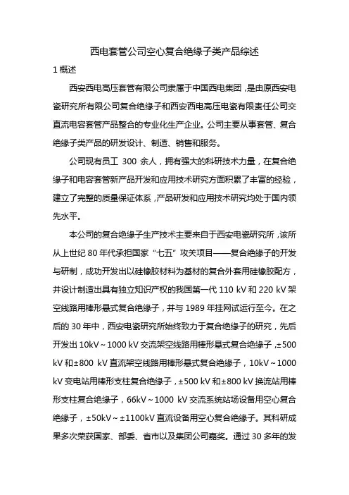空心复合绝缘子绝缘子介绍[1]