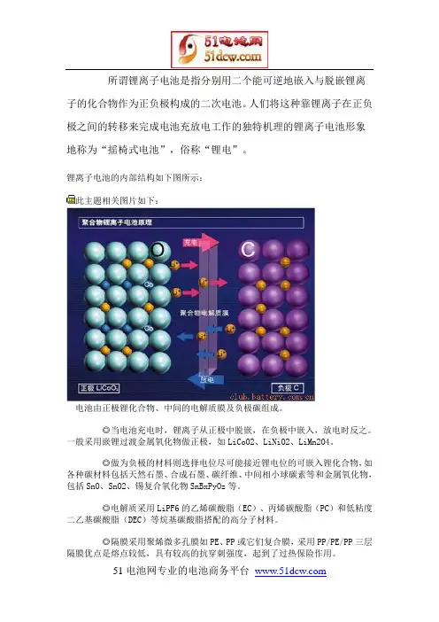锂离子电池原理图