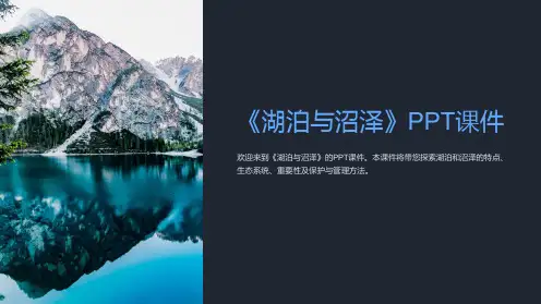 《ch湖泊与沼泽》课件