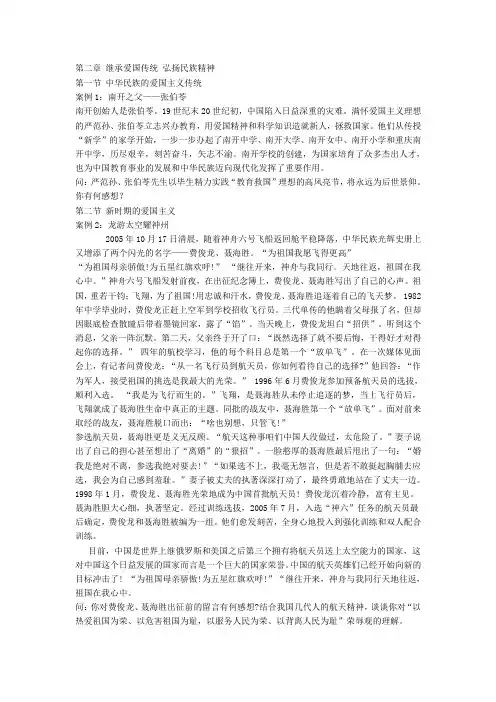 爱国主义案例