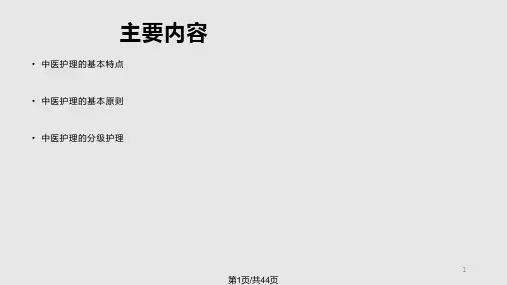 中医护理PPT课件