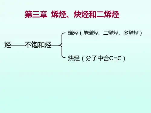 有机化学 第3章 烯烃、二烯烃和炔烃