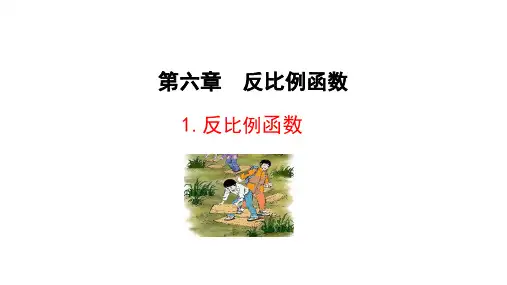 6.1 反比例函数 数学北师版九年级上册课件(共19张PPT)