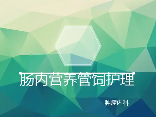 肠内营养管饲护理PPT课件