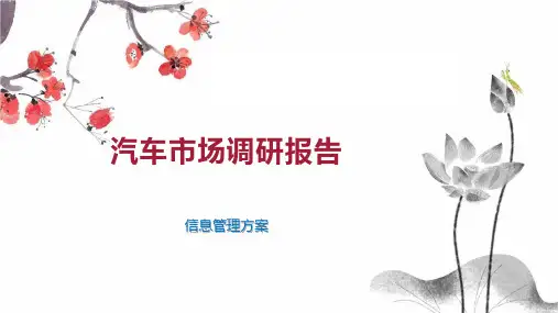 汽车市场调研报告