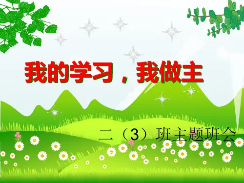 爱学习主题班会演示课件