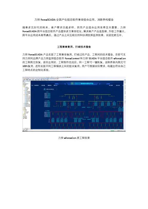力控ForceSCADA全国产化组态软件兼容组合应用,消除异构壁垒