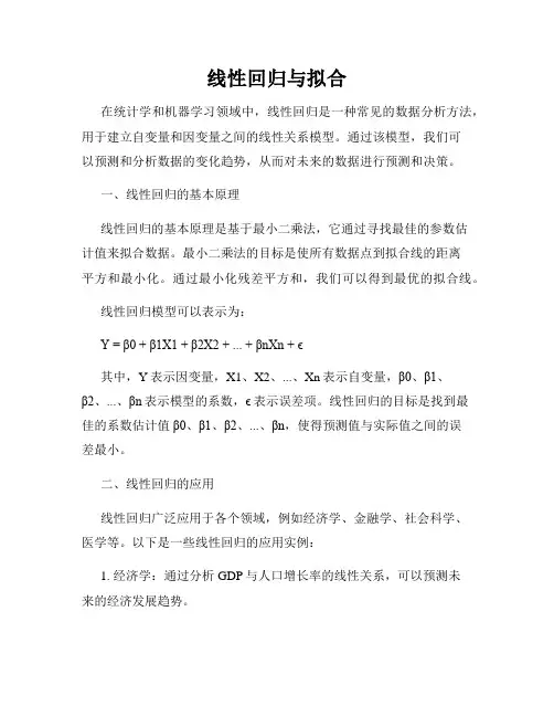 线性回归与拟合