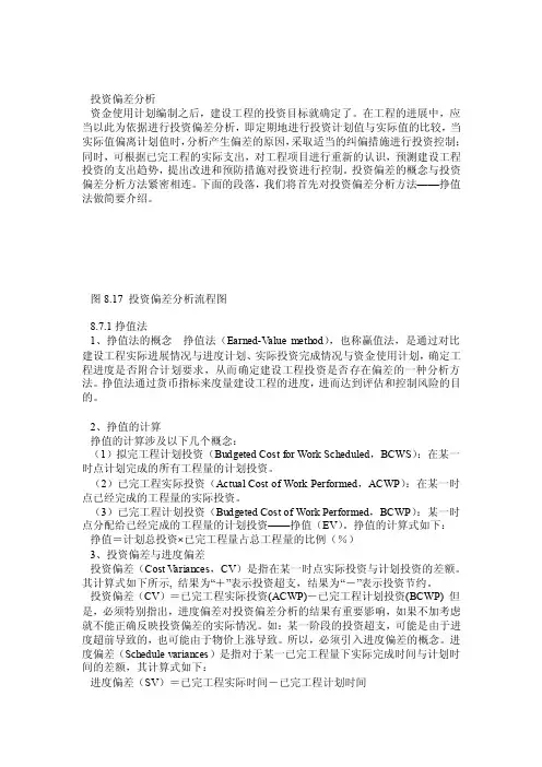 项目管理-投资偏差分析