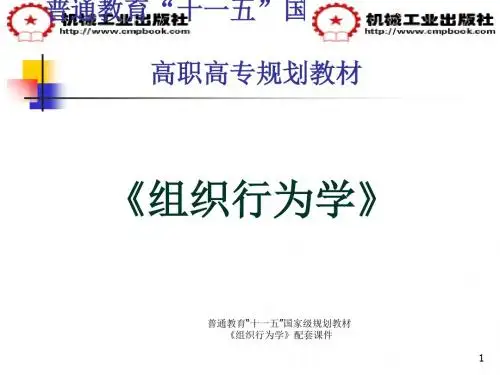 组织行为学课件(PPT 56张)