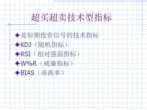 超买超卖技术指标