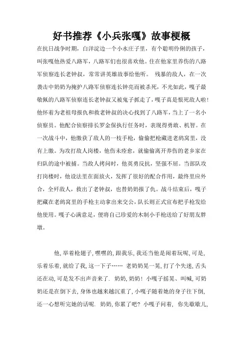 好书推荐《小兵张嘎》故事梗概