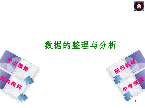 2014中考数学复习方案(考点聚焦+归类探究+回归教材+中考预测)数据的整理与分析PPT优秀课件