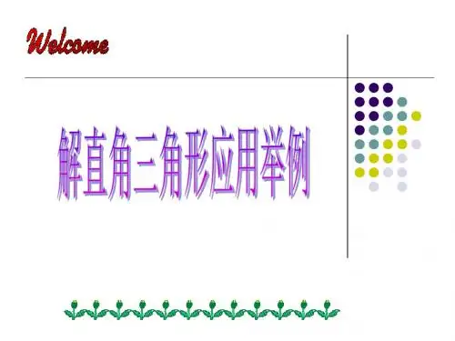 解直角三角形的应用举例课件[原创]
