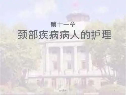 颈部疾病病人的护理-课件