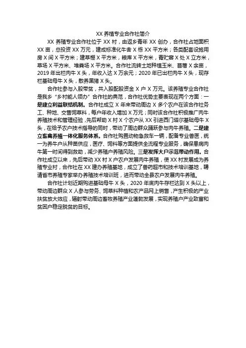 肉牛养植专业合作社简介2