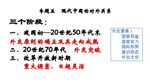 新中国初期的外交