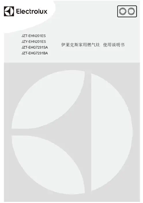 伊莱克斯 家用燃气灶 JZT-EHN201ES JZT-EHG7231BA 使用说明书