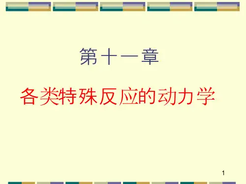 各种特殊反应的动力学