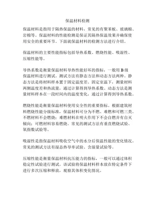 保温材料检测