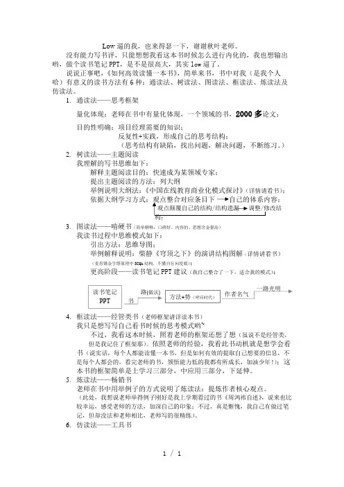 如何高效读懂一本书