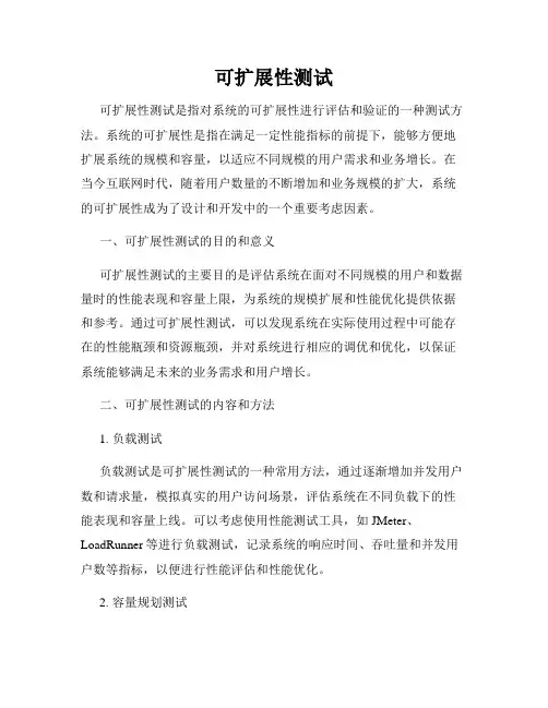 可扩展性测试