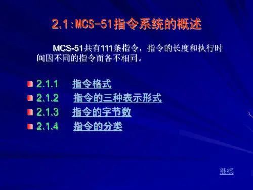 MCS-51单片机指令系统教程(2)
