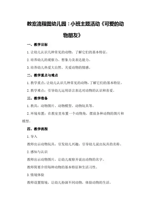 教案流程图幼儿园