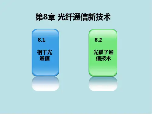 光纤通信第8章 光纤通信新技术