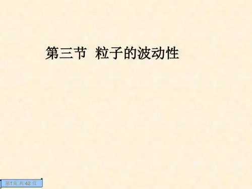 人教版高中物理选修3-5 第17章 第3节 粒子的波动性(共45张PPT)