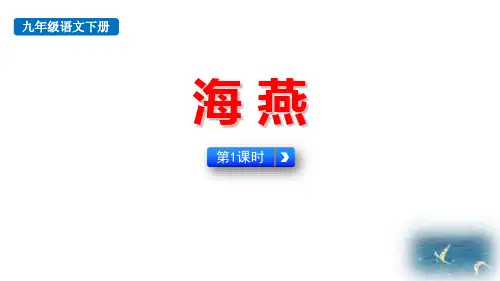 部编版九年级语文下册《海燕》PPT优秀课件(第1课时)