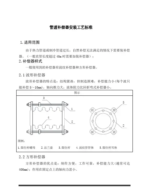 管道补偿器安装工艺标准