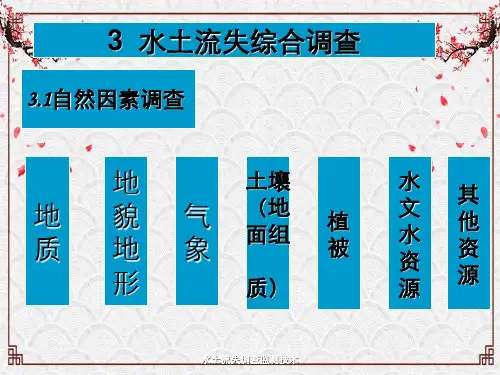 水土流失调查监测技术