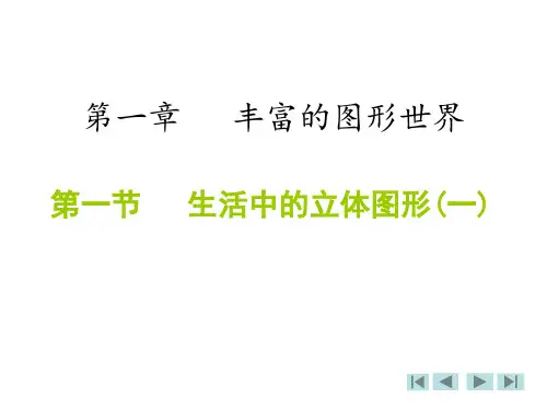 1.1生活中的立体图形