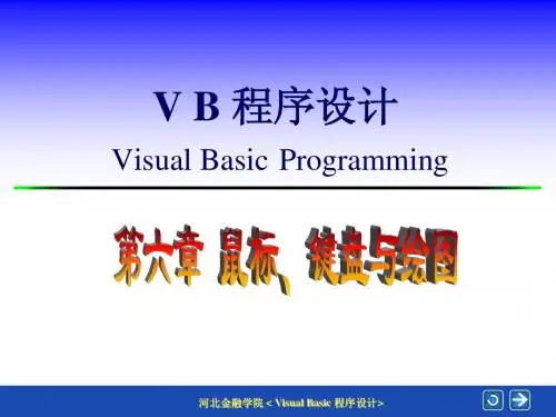 VB第6章鼠标、键盘与绘图