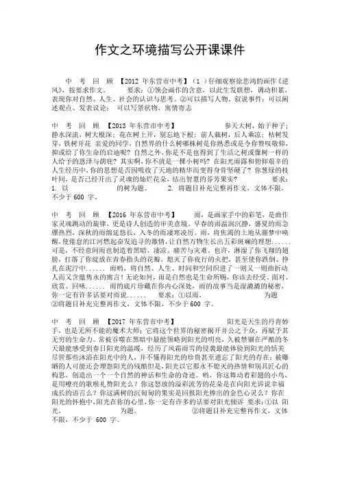 作文之环境描写公开课课件.doc