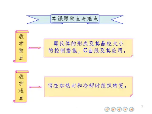 钢在加热冷却时的组织转变PPT课件