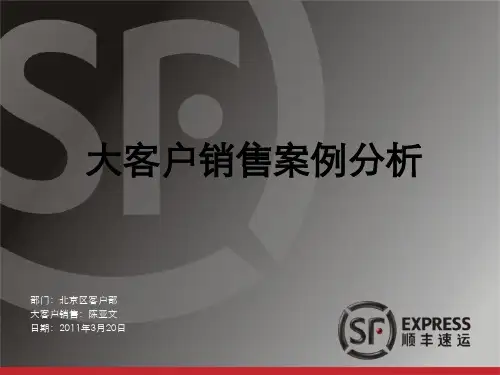 大客户销售案例分析