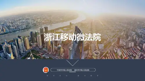 浙江移动微法院培训稿