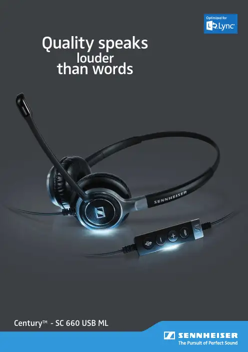 Sennheiser SC 660 USB ML USB双面声音头戴子说明书