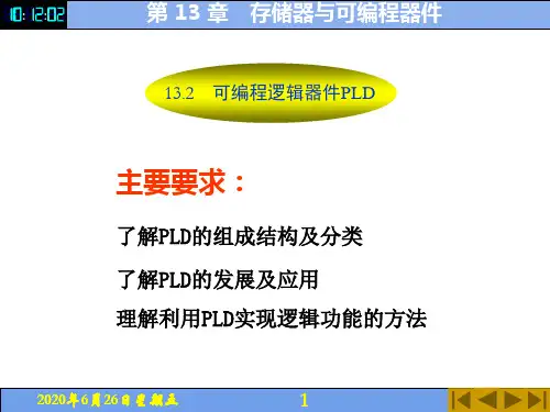 电子教案-电子技术(第5版_付植桐)教学资源42550 第 13 章可编程逻辑器件PLD-电子课件