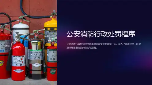 公安消防行政处罚程序
